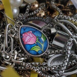 Mixed Craft Jewelry Lot 1 pound for DIY Projects Repair Parts Crafting *READ*